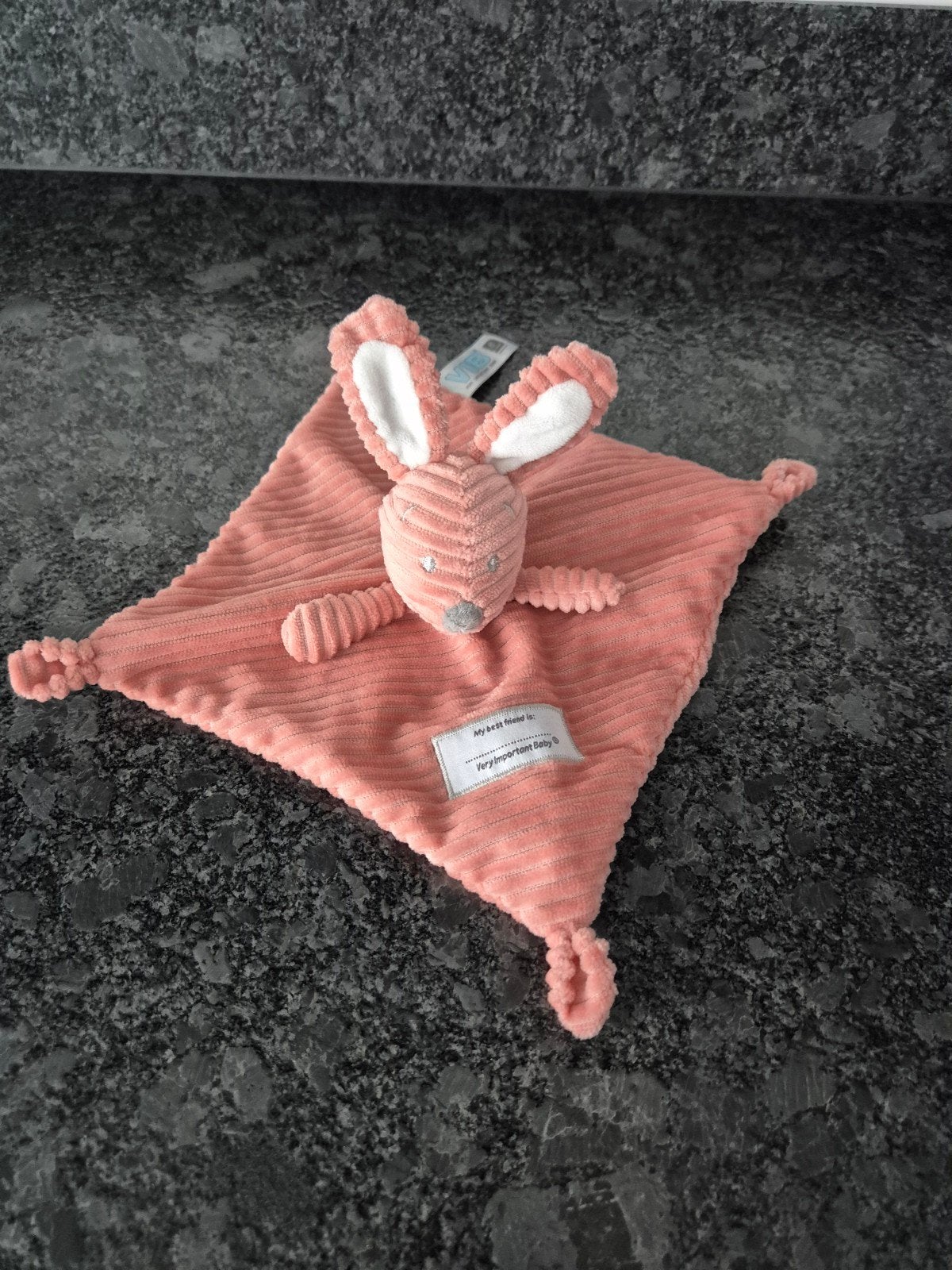 VIB - Knuffeldoekje Konijn Corduroy Roze, Ophalen of Verzenden, Konijn