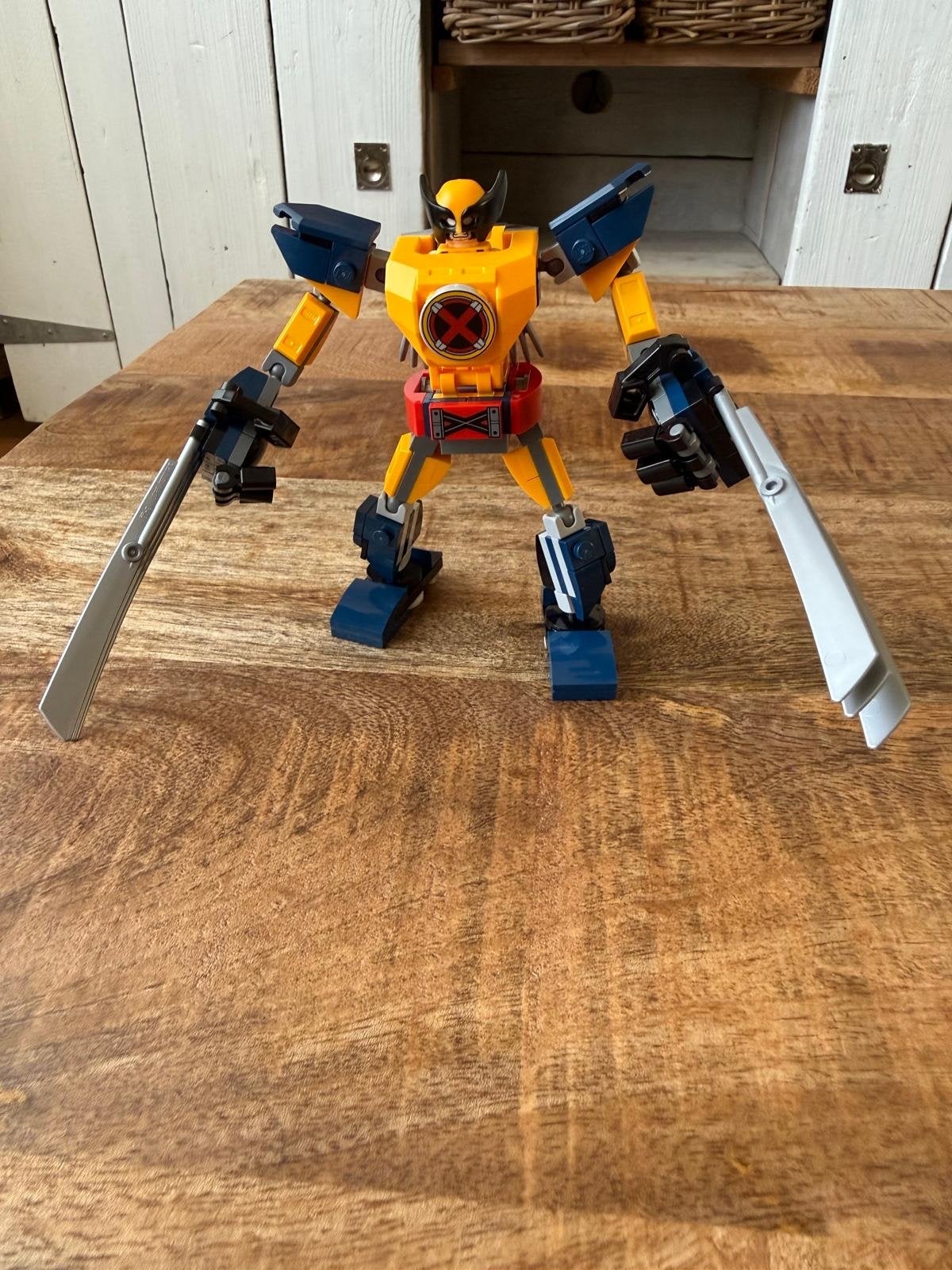 LEGO Marvel Wolverine Mech Armor 76202 met minifiguur, Ophalen of Verzenden, Zo goed als nieuw, Overige merken