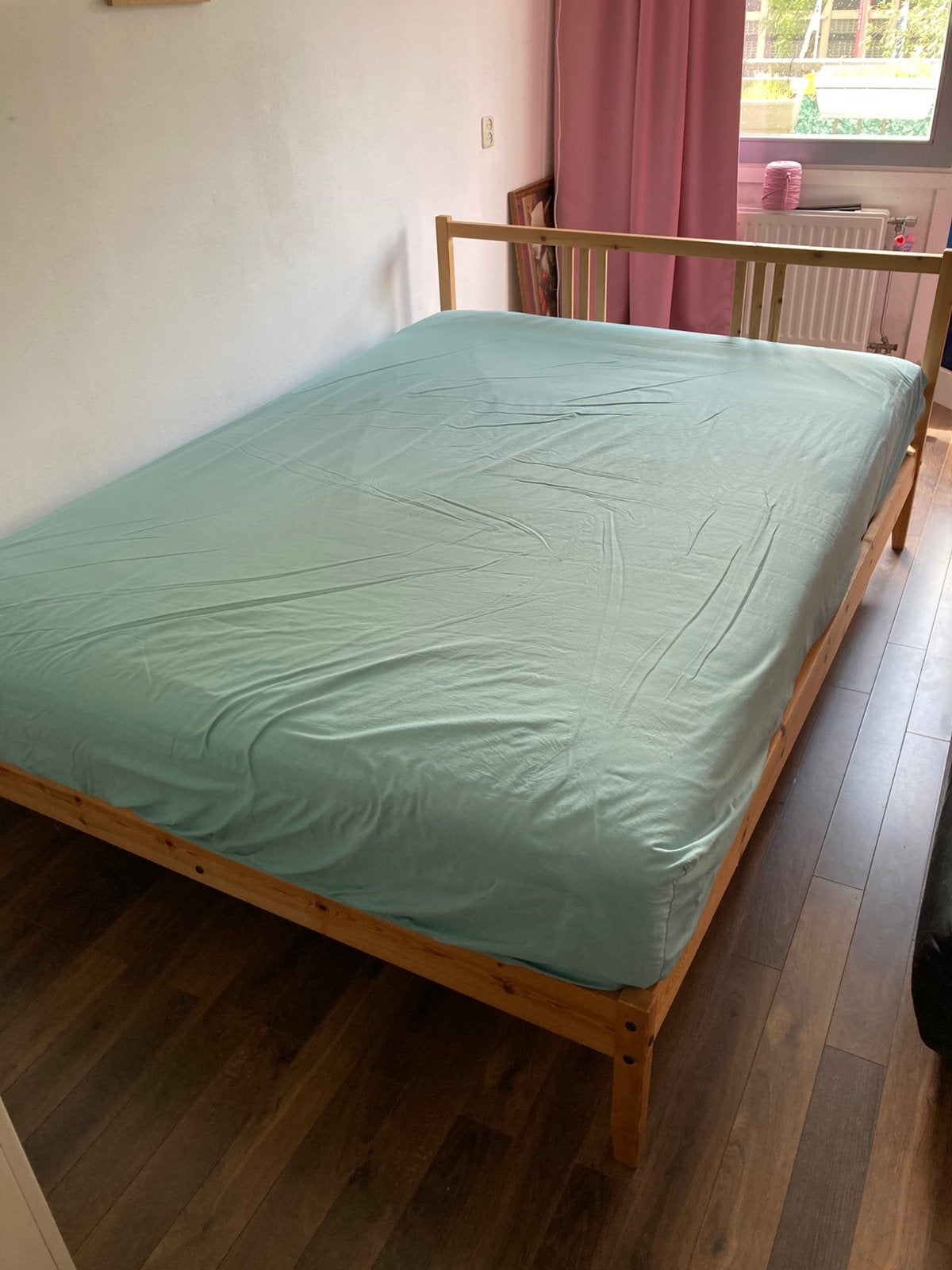 Bed, Ophalen, Gebruikt, Tweepersoons, 140 cm