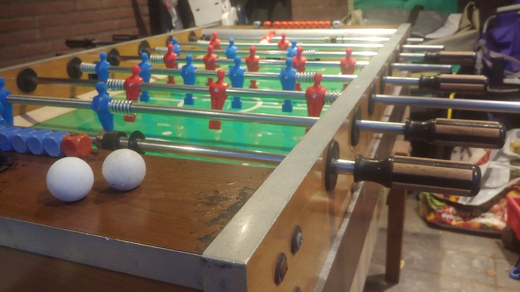 Garlando voetbaltafel, Ophalen, Gebruikt