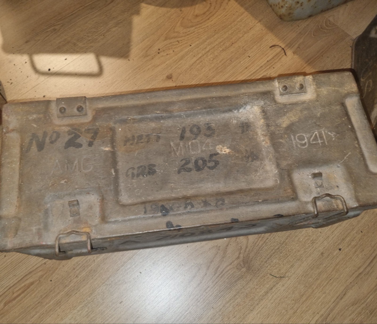 Mooi munitiekist uit de 2e wereldoorlog. 1941, Ophalen of Verzenden, Nederland, Kist of Geocache