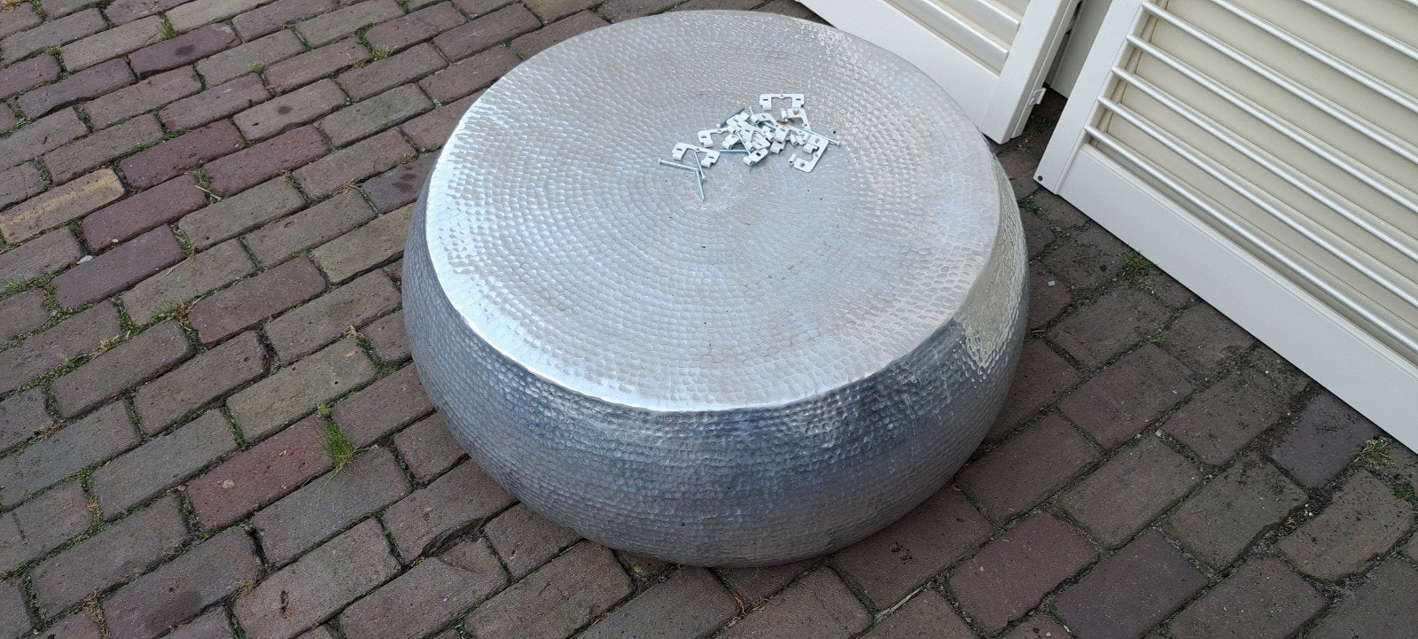 Salontafel tafel aluminium, Ophalen, Gebruikt, Aluminium, Overige typen