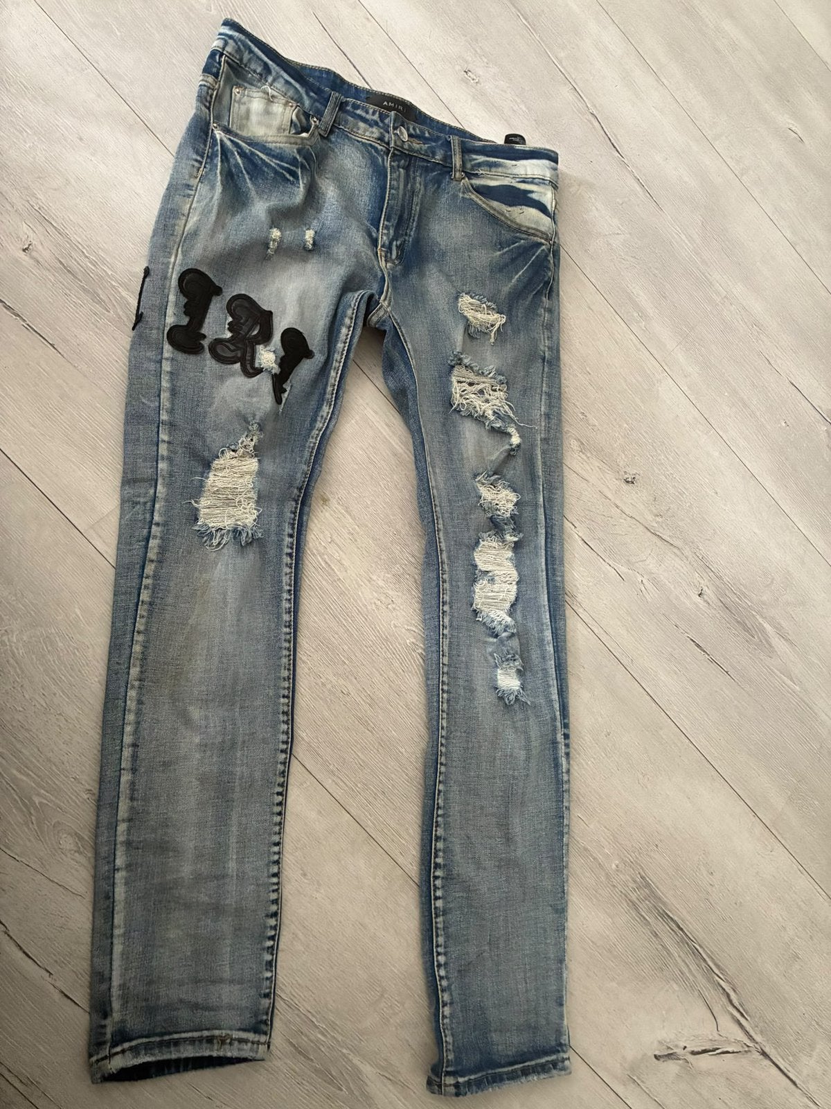 Amiri broek, Kleding | Heren, Verzenden, Zo goed als nieuw, Blauw, W33 - W34 (confectie 48/50)