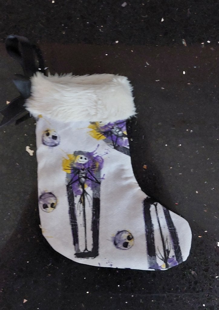 nieuw- gevoerd kerstsokje NBC Jack Skellington ( coffin), Ophalen of Verzenden, Overige figuren, Nieuw, Overige typen