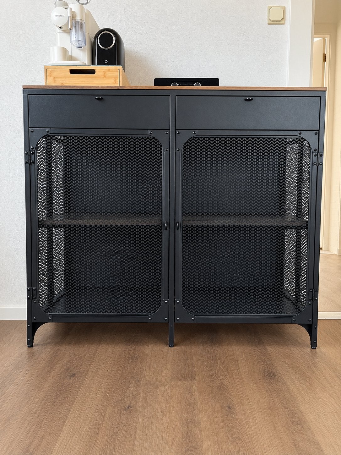 IKEA FJÄLLBO Buffetkast / Dressoir - Zo goed als nieuw, Ophalen, Zo goed als nieuw, Metaal, Met lade(s)