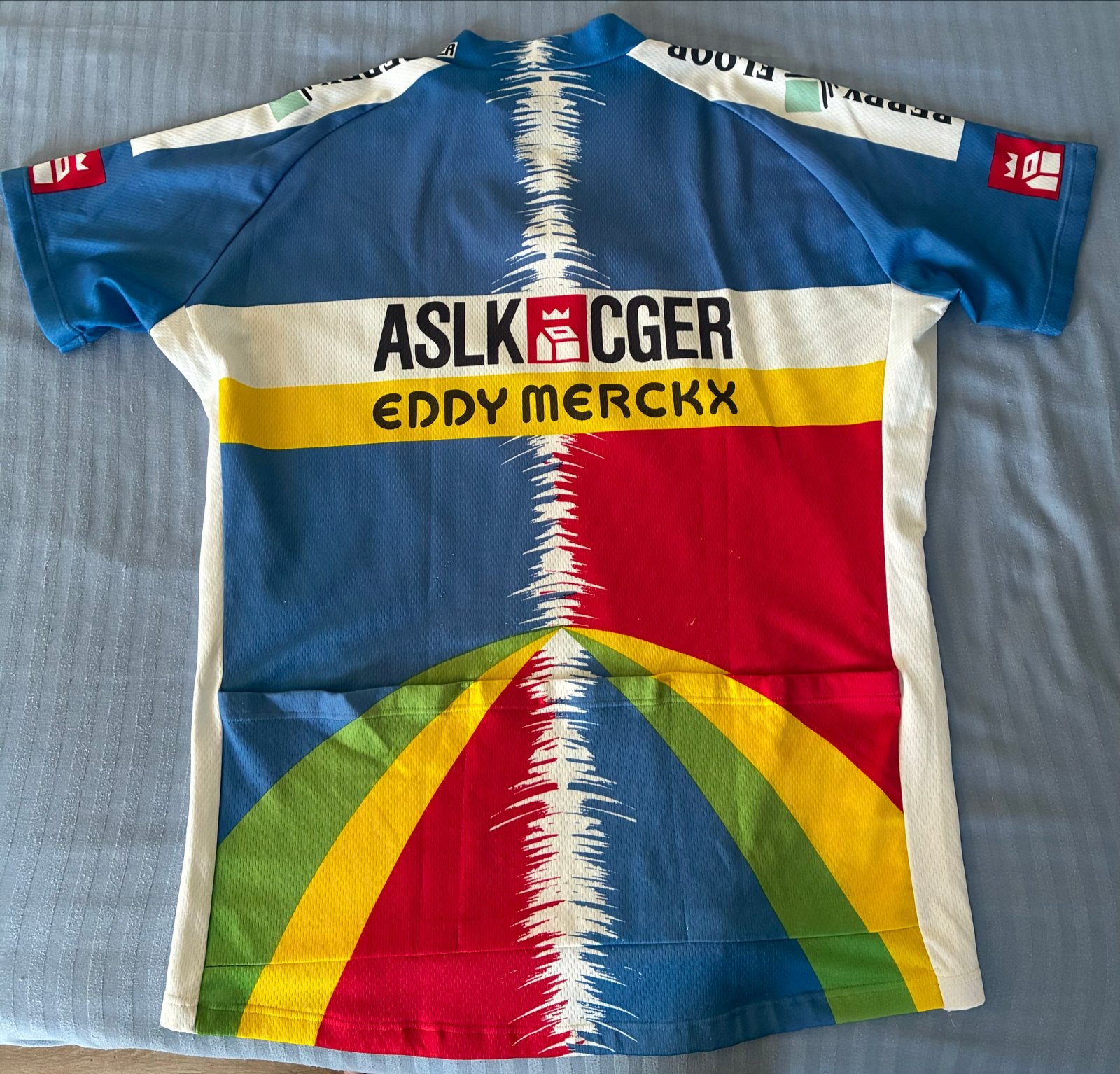 Vintage Eddy Merckx ASLKCGER wielertrui, Heren, Ophalen of Verzenden, Zo goed als nieuw, XL