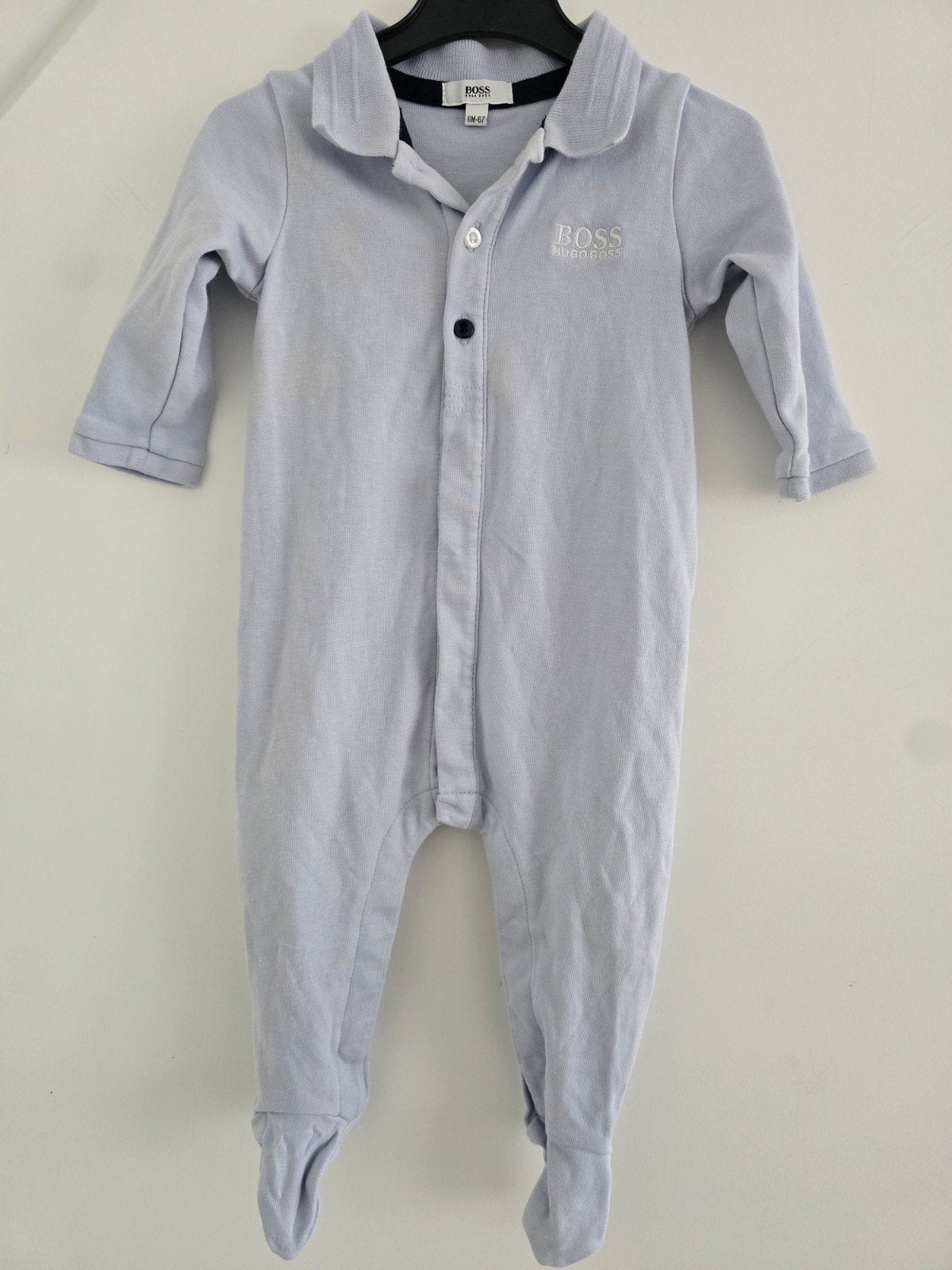 Hugo Boss Baby Romper - Lichtblauw, Ophalen of Verzenden, Zo goed als nieuw, Hugo Boss, Jongen of Meisje