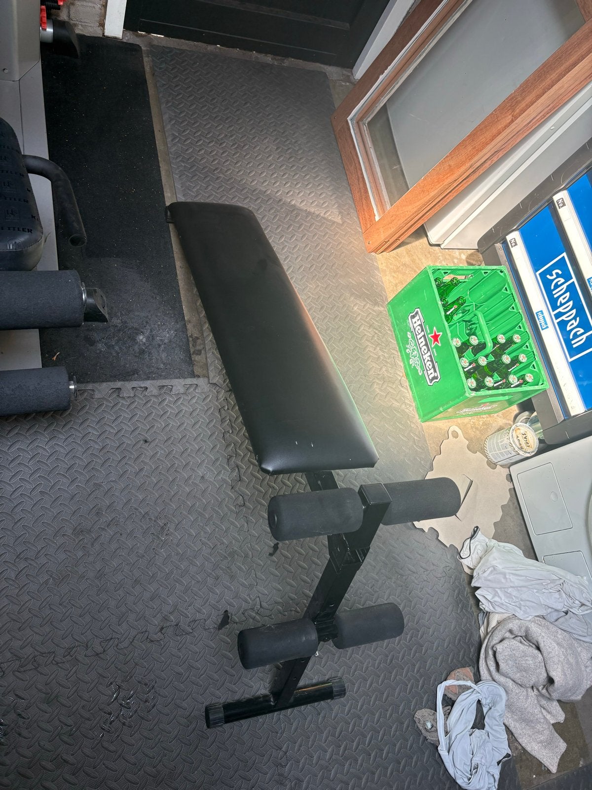 Buikspierbankje compleet, Ophalen of Verzenden, Gebruikt, Buik, Fitnessbank