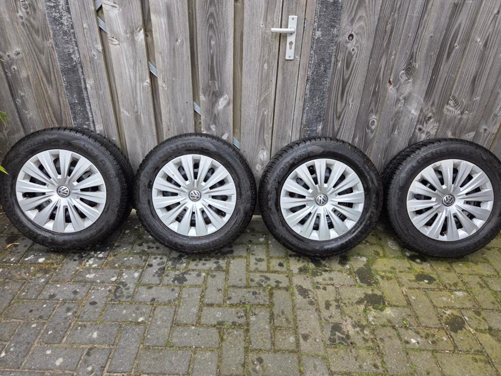195/65 R15. Set 15 inch All Season banden met velgen, 5x112, Auto-onderdelen, Banden en Velgen, Ophalen, Gebruikt, 15 inch, Banden en Velgen