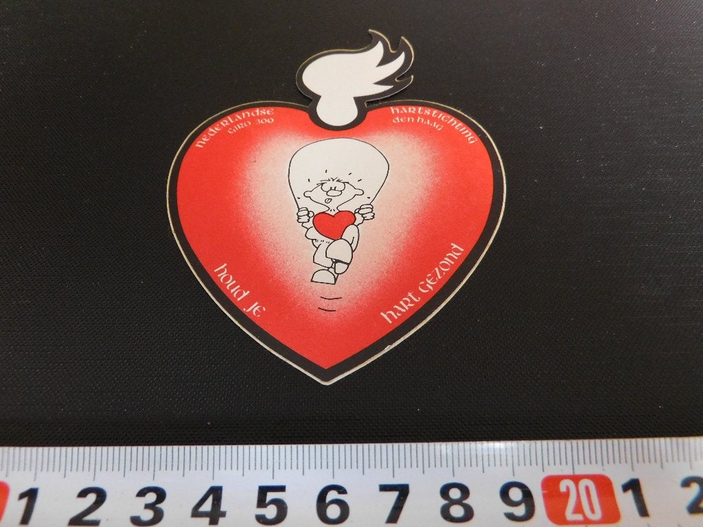 sticker Nederlandse Hartstichting Den Haag HART, Verzamelen, Ophalen, Zo goed als nieuw
