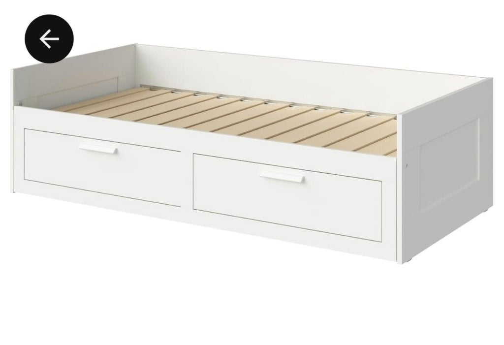 Ikea Brimnes, Ophalen, Wit, Twijfelaar, 200 cm