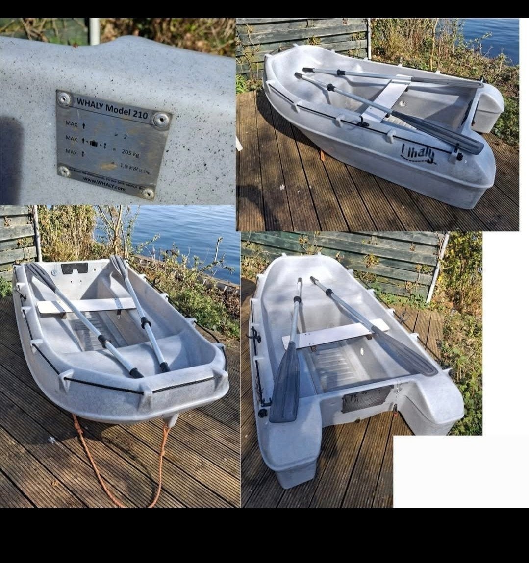 Whaly 210 in goede staat zonder motor, Watersport en Boten, Ophalen, Zo goed als nieuw, Twee personen, Overige typen