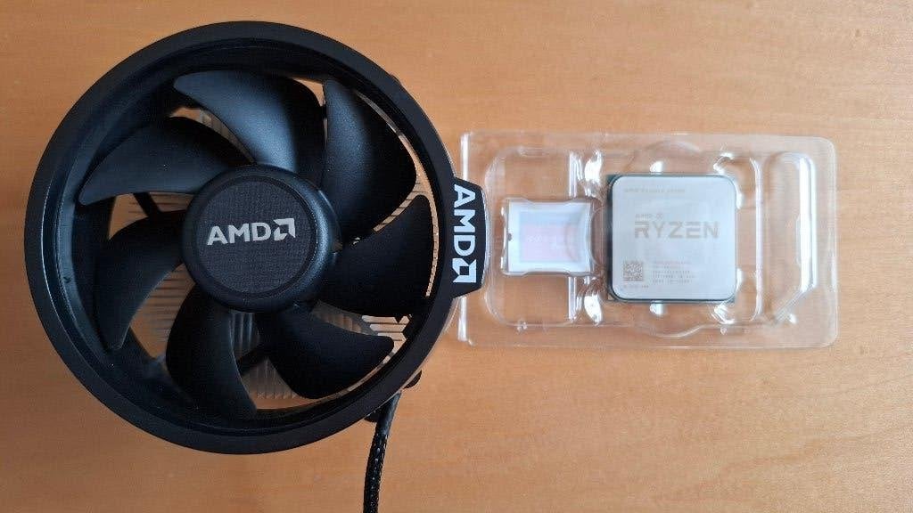 Processor Ryzen 5 2400G met ventilator, Gebruikt, 4-core, Socket AM4, 3 tot 4 Ghz