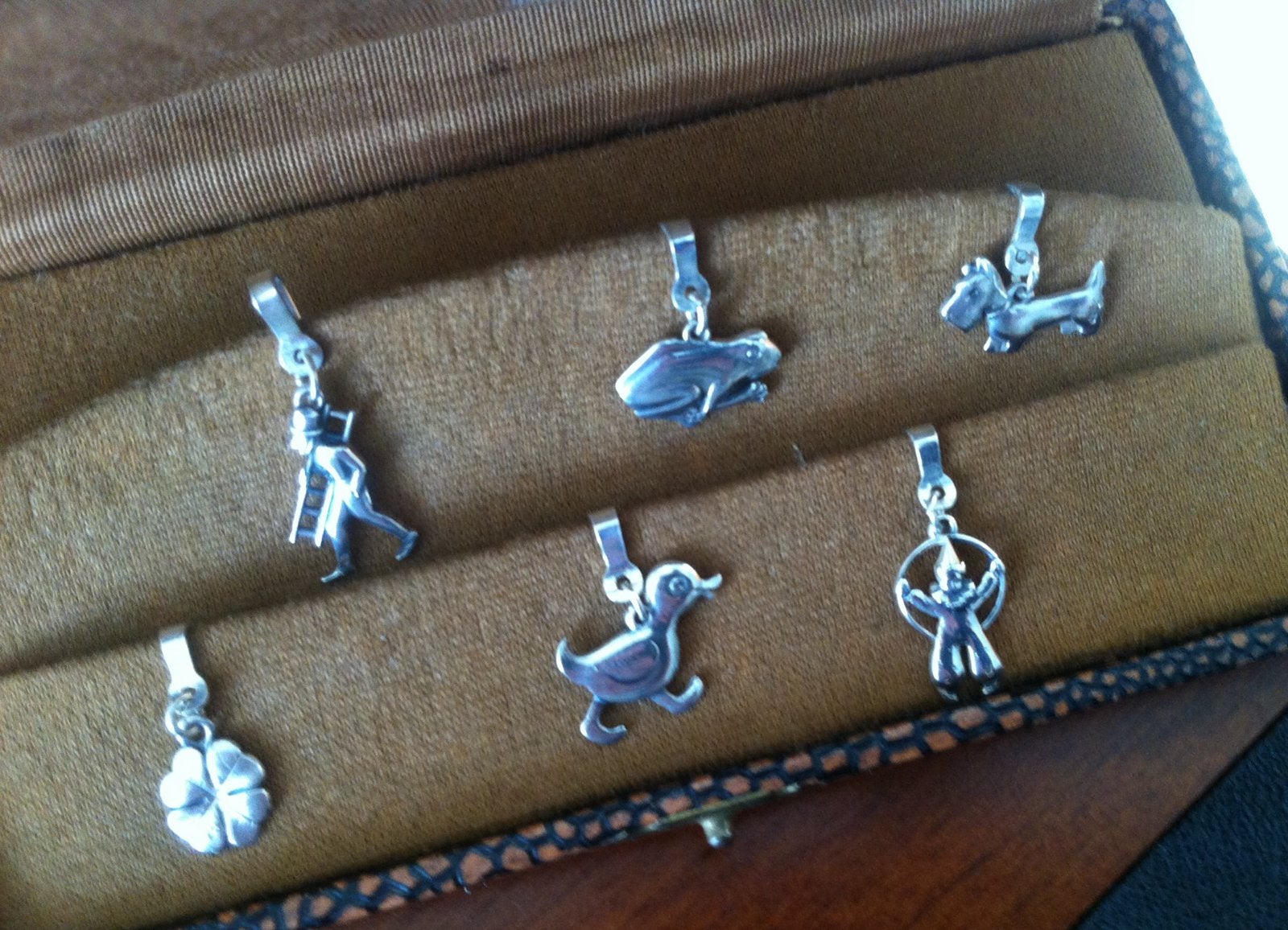 Zilveren hangertjes, antiek, Antiek en Kunst, Ophalen of Verzenden, Zilver