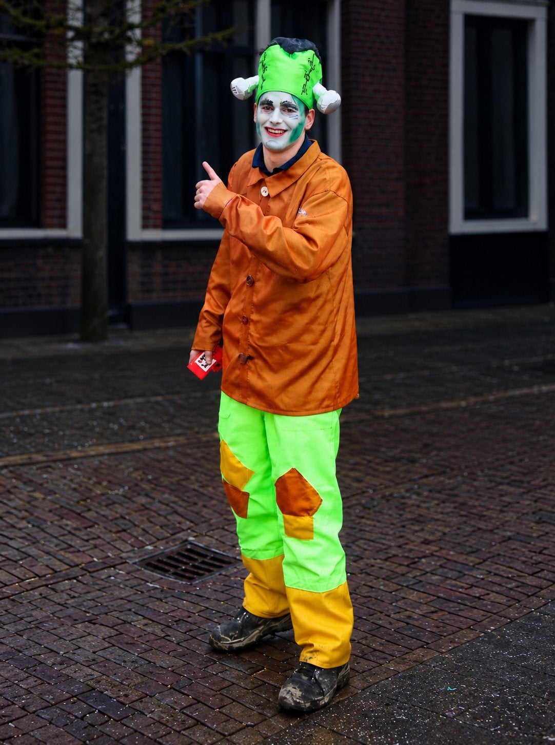 11x Frankenstein Kostuum - Compleet met Hoed, Ophalen of Verzenden, Zo goed als nieuw, Kostuum, Carnaval