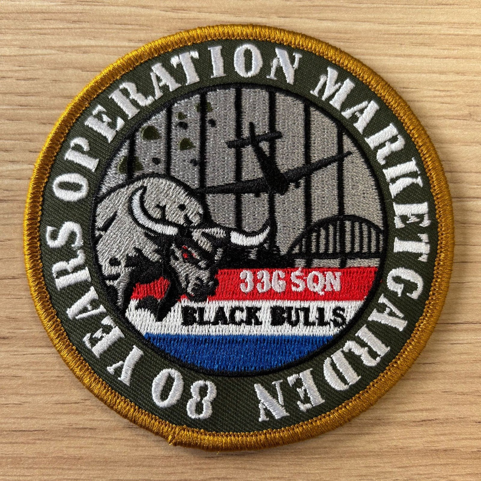 RNLAF 336 Squadron Market Garden Patch, Ophalen of Verzenden, Luchtmacht, Nederland, Embleem of Badge
