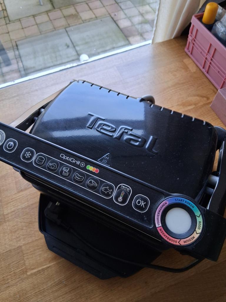 Tefal grill, Ophalen of Verzenden, Uitneembare platen, Zo goed als nieuw