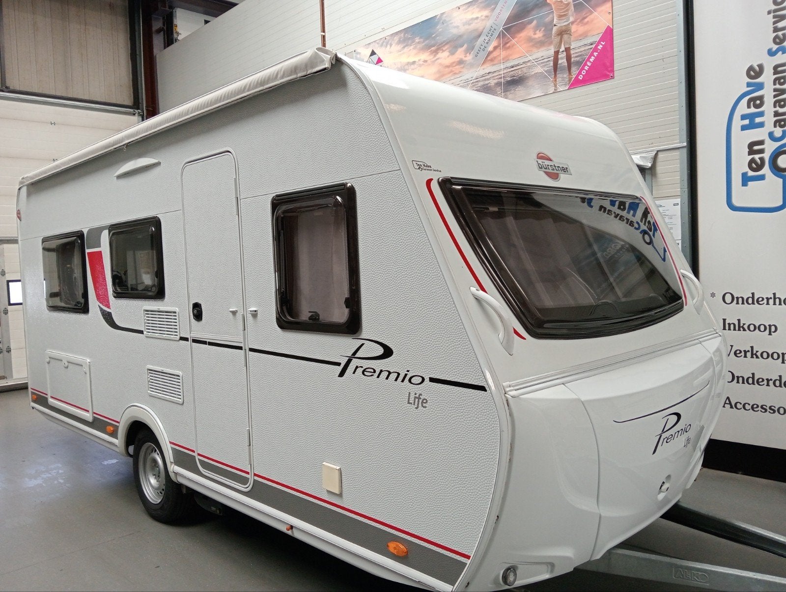 Burstner Premio Life 480 TL enkele bedden,voortent en mover!, Standaardzit, Bedrijf, Bürstner, 6 tot 7 meter