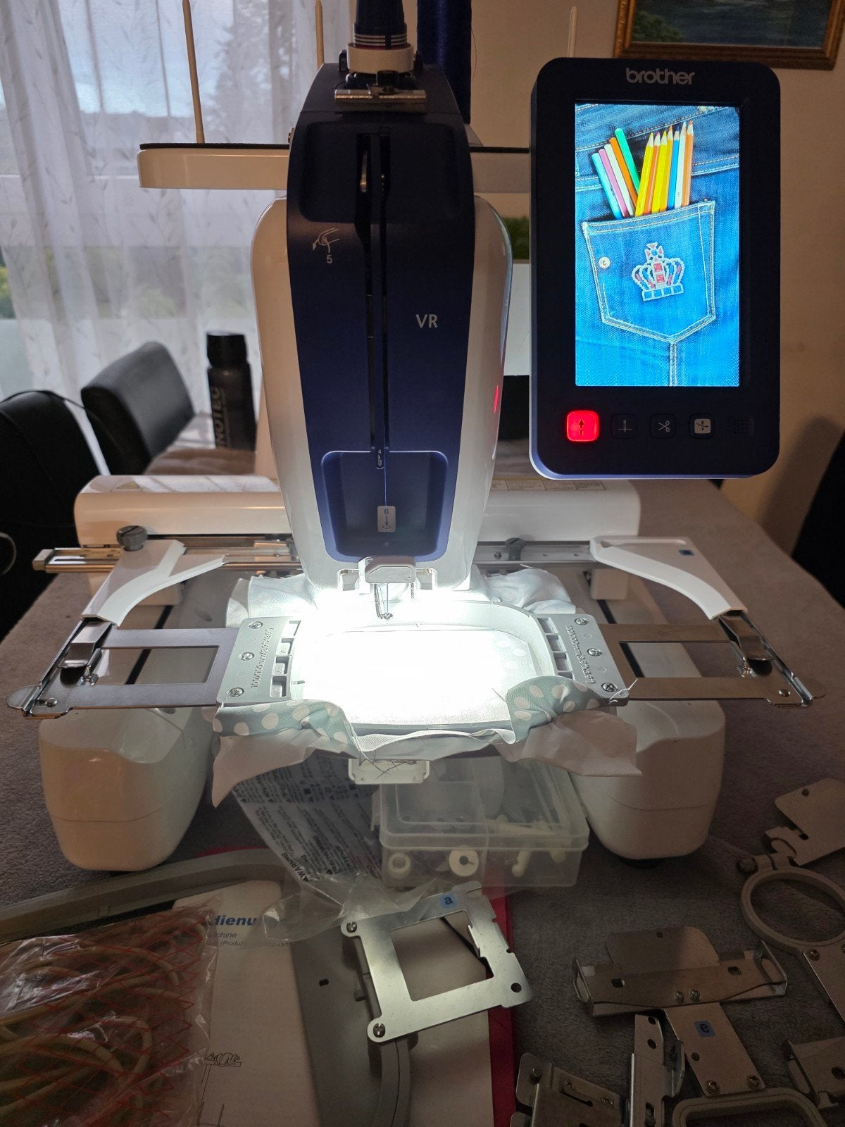 Borduurmachine Brother VR, Ophalen, Gebruikt, Machineborduren, Borduurmachine