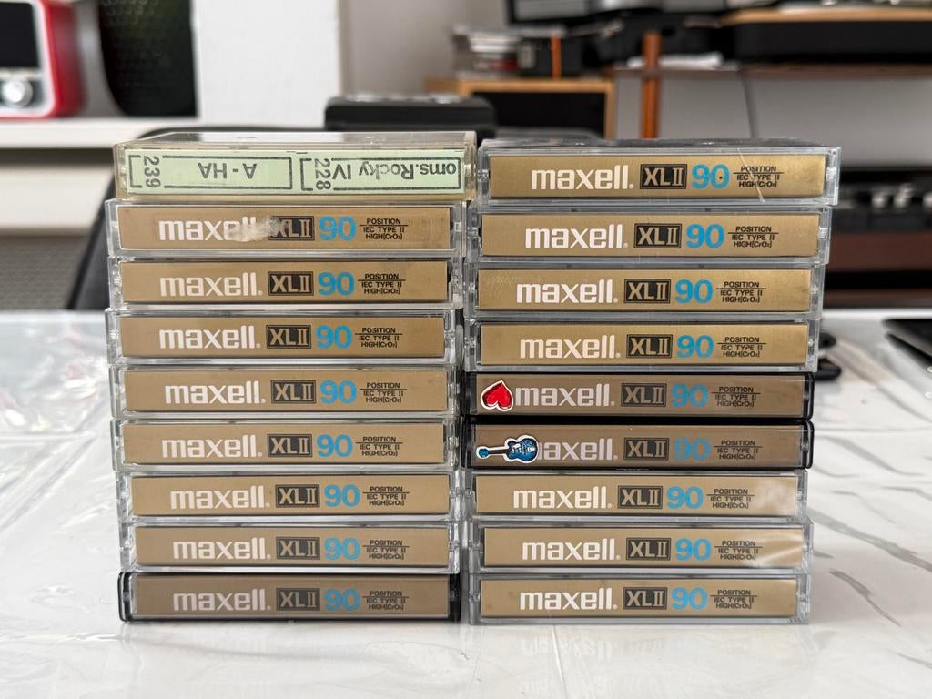Maxell XLII 90 Cassettebandjes - Zo goed als nieuw, 2 t/m 25 bandjes, Overige genres, Maxell, Ophalen of Verzenden