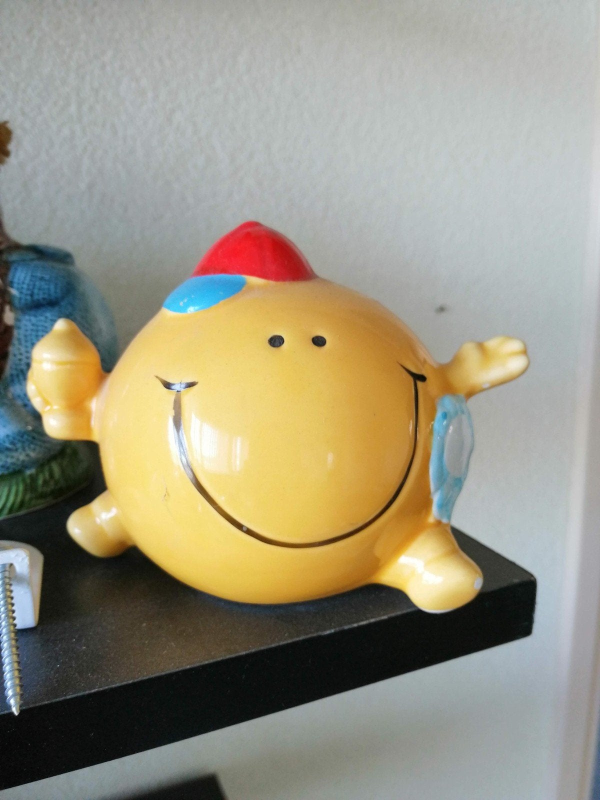 Vrolijke smiley spaarpot, Verzamelen, Ophalen of Verzenden, Steen, Aardewerk of Keramiek, Dier