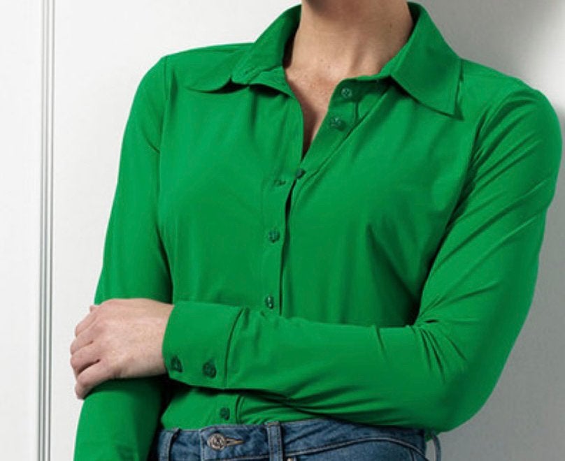 Studio Anneloes Poppy blouse apple green travelstof XXL, Ophalen of Verzenden, Zo goed als nieuw, Maat 46/48 (XL) of groter, Groen