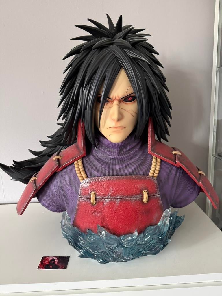 Uchiha Madara 1:1 Bust (lifesize) GEEN DOOS!, Naruto, Ophalen, Zo goed als nieuw