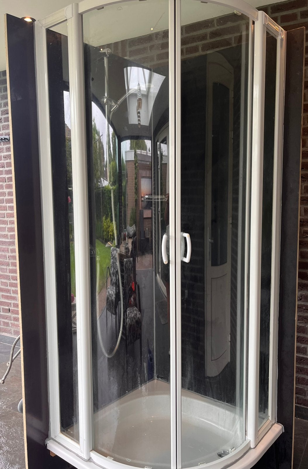 Douche unit nooddouche, Doe-het-zelf en Verbouw, Sanitair, Gebruikt, Douche, Ophalen