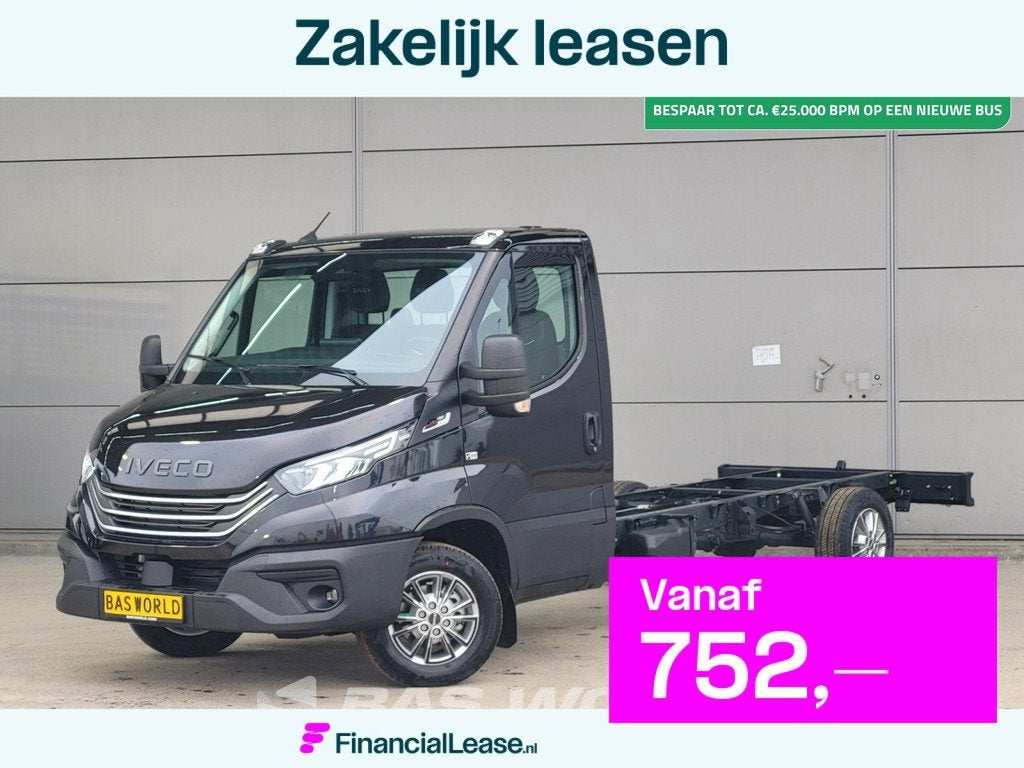 Iveco Daily 35S18 BPM VRIJ! Automaat BPM VRIJ! 410WB Chassis, Auto's, Bestelauto's, Bedrijf, Lease, Financial lease, Achteruitrijcamera