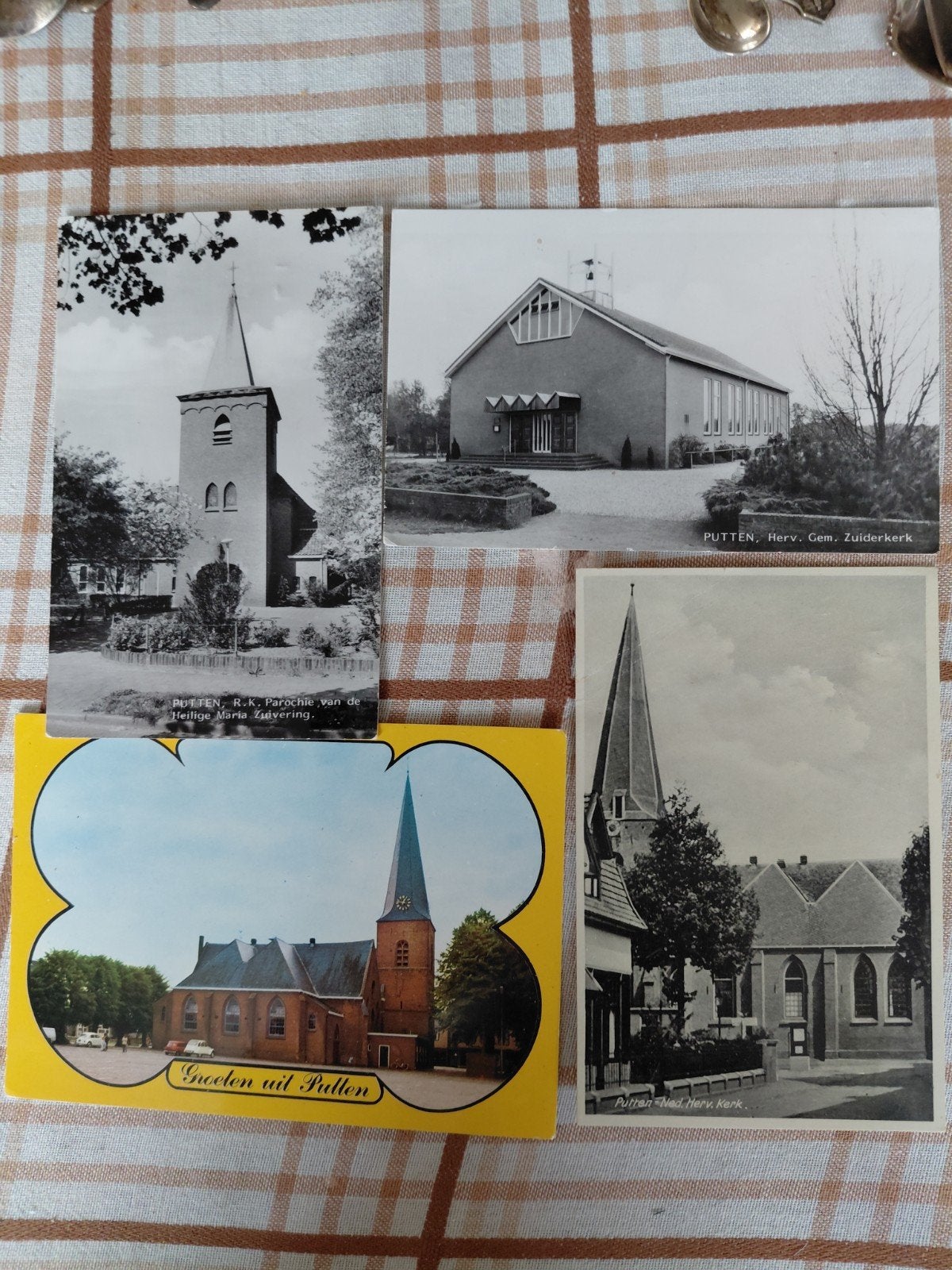 L 1 Putten 4 kaarten ongelopen, Ophalen of Verzenden, 1940 tot 1960