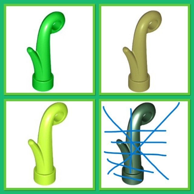 lego plant, gras in 3 kleuren, Ophalen of Verzenden, Nieuw, Accessoire, Lego