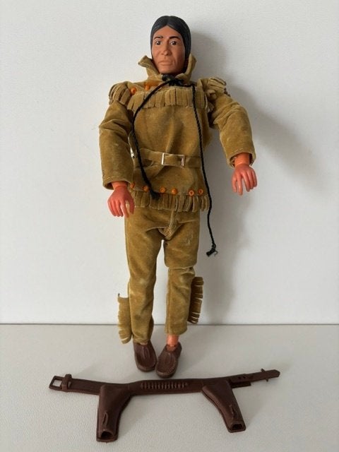 Vintage The Lone Ranger Tonto actiefiguur pop Jaren 70, Ophalen of Verzenden, Gebruikt