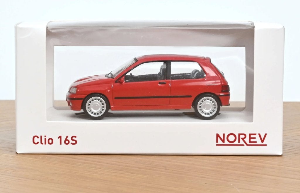 Renault Clio 16S '91 Rood Jet car schaal 1/43 NOREV R 517523, Verzenden, Nieuw, Auto, Norev