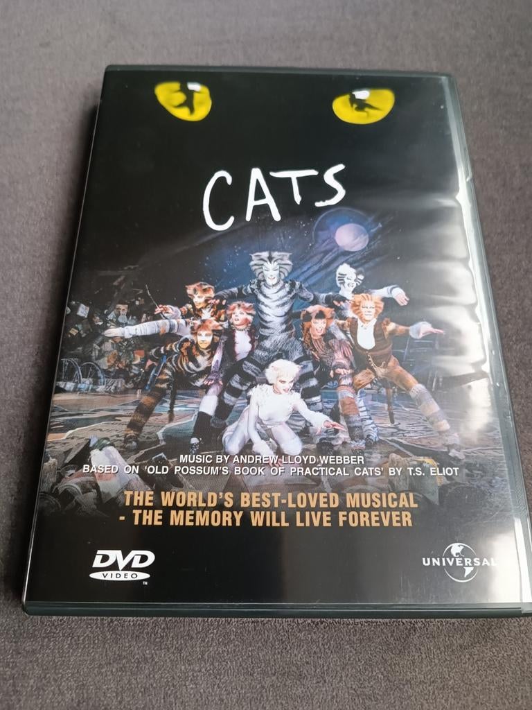 Cats the musical - dvd, Cd's en Dvd's, Dvd's | Muziek en Concerten, Alle leeftijden, Ophalen of Verzenden, Zo goed als nieuw