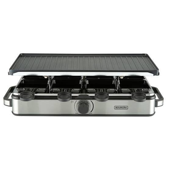 Bourgini Raclette Grill 8P Pure - Zonder Pannetjes, Ophalen of Verzenden