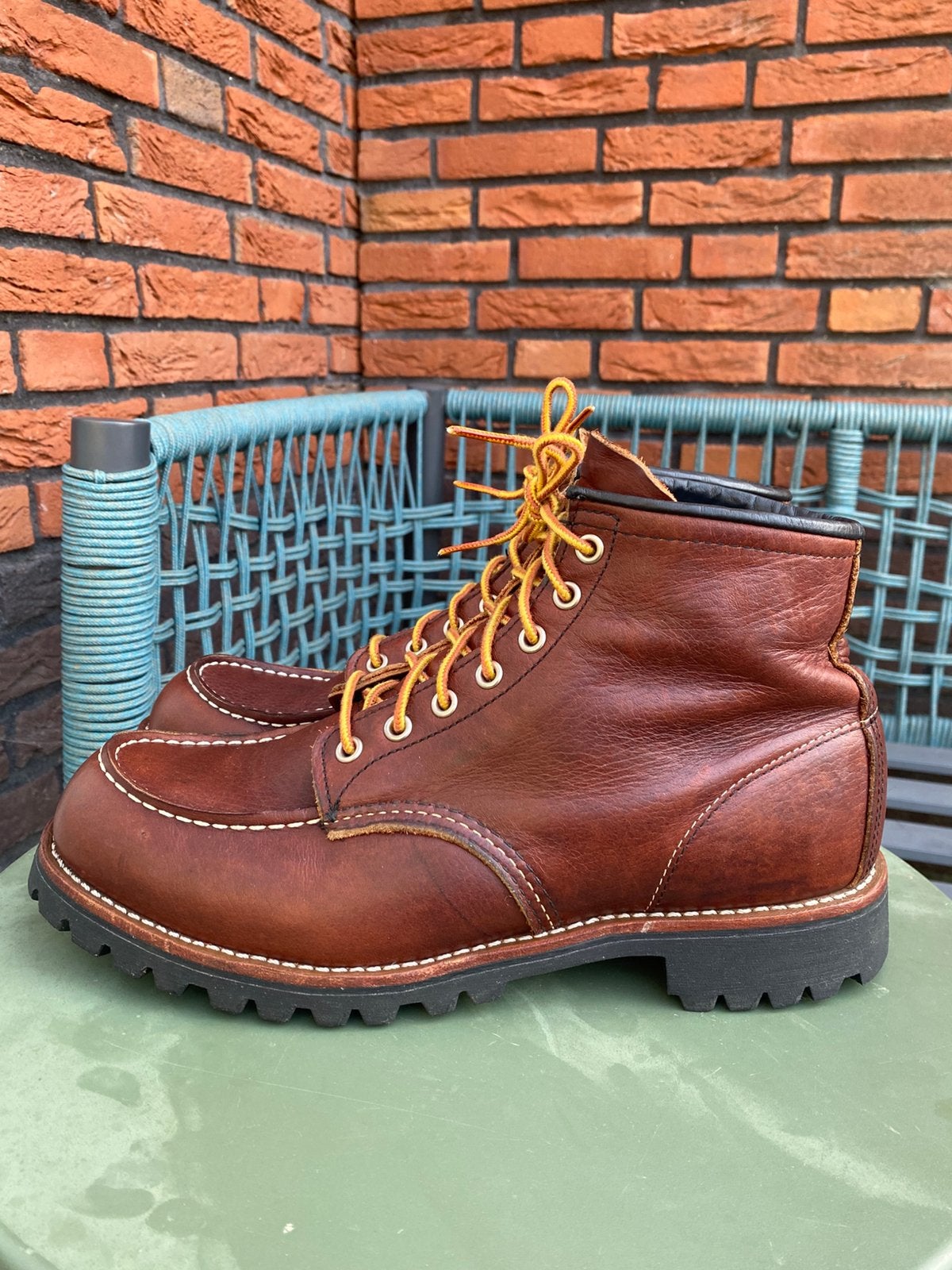 Red Wing 8146 Roughneck Oil Briar Slick with Vibram US10D/43, Kleding | Heren, Bruin, Boots, Ophalen of Verzenden, Zo goed als nieuw
