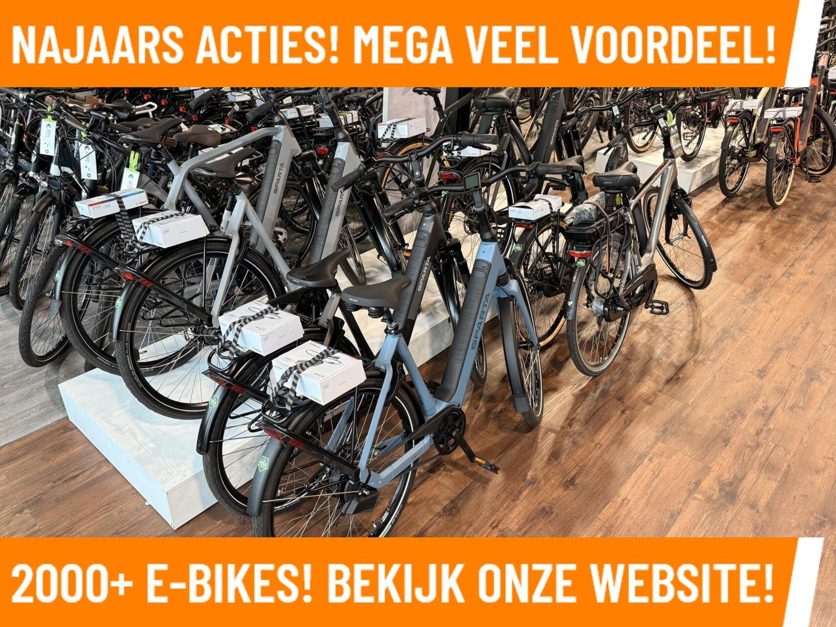 Sparta A-Shine MEGA DEALS Bosch Motor MAGAZIJN OPRUIMING!, 51 tot 55 cm, Zo goed als nieuw, 50 km per accu of meer, Sparta