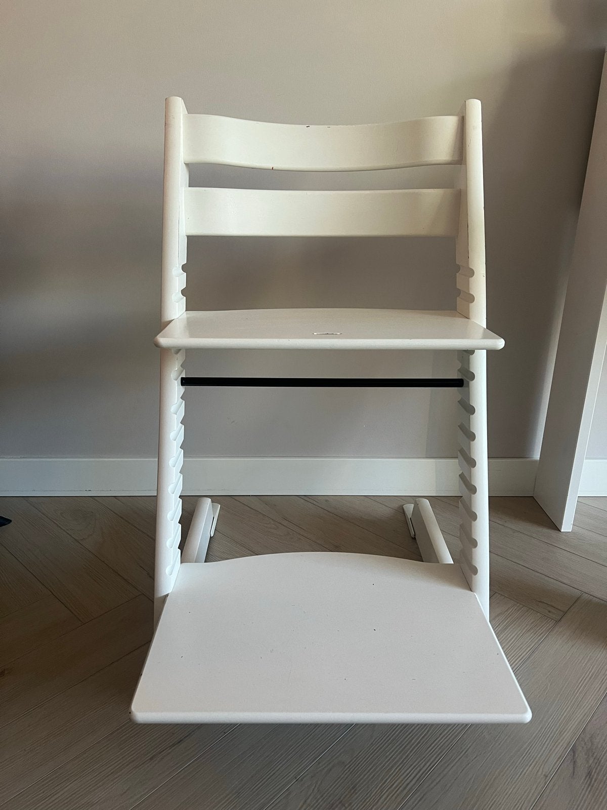 Stokke Tripp Trapp kinderstoel - Wit, Ophalen, Gebruikt, Meegroeistoel, Aanschuifbaar
