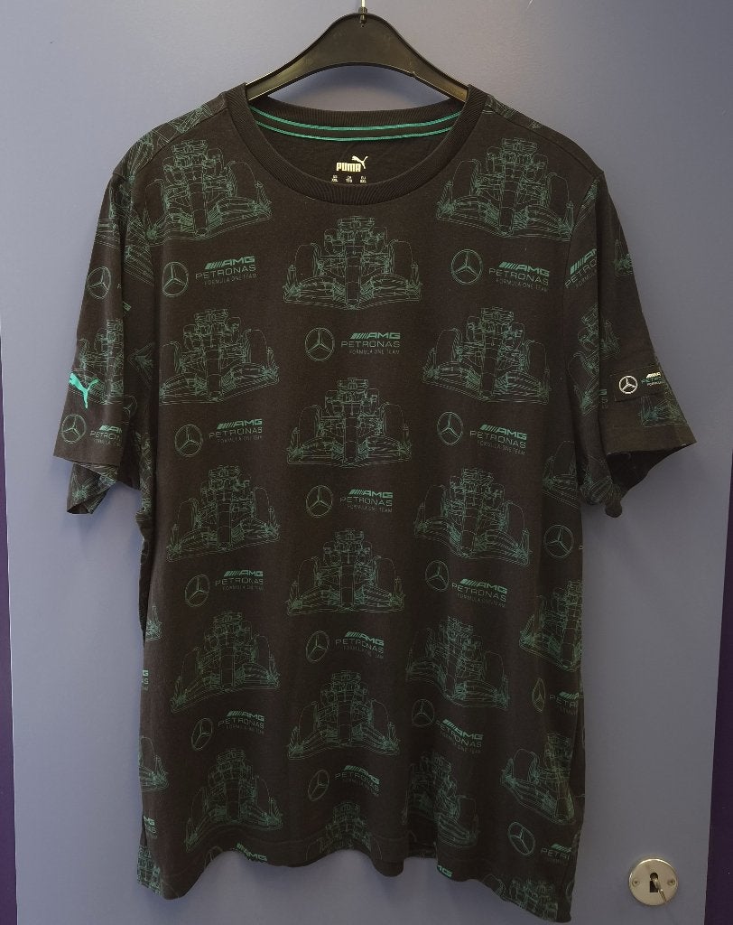 PUMA x Mercedes AMG Petronas F1 T-shirt heren XXL nr, Puma, Puma SE, Zwart, Overige maten