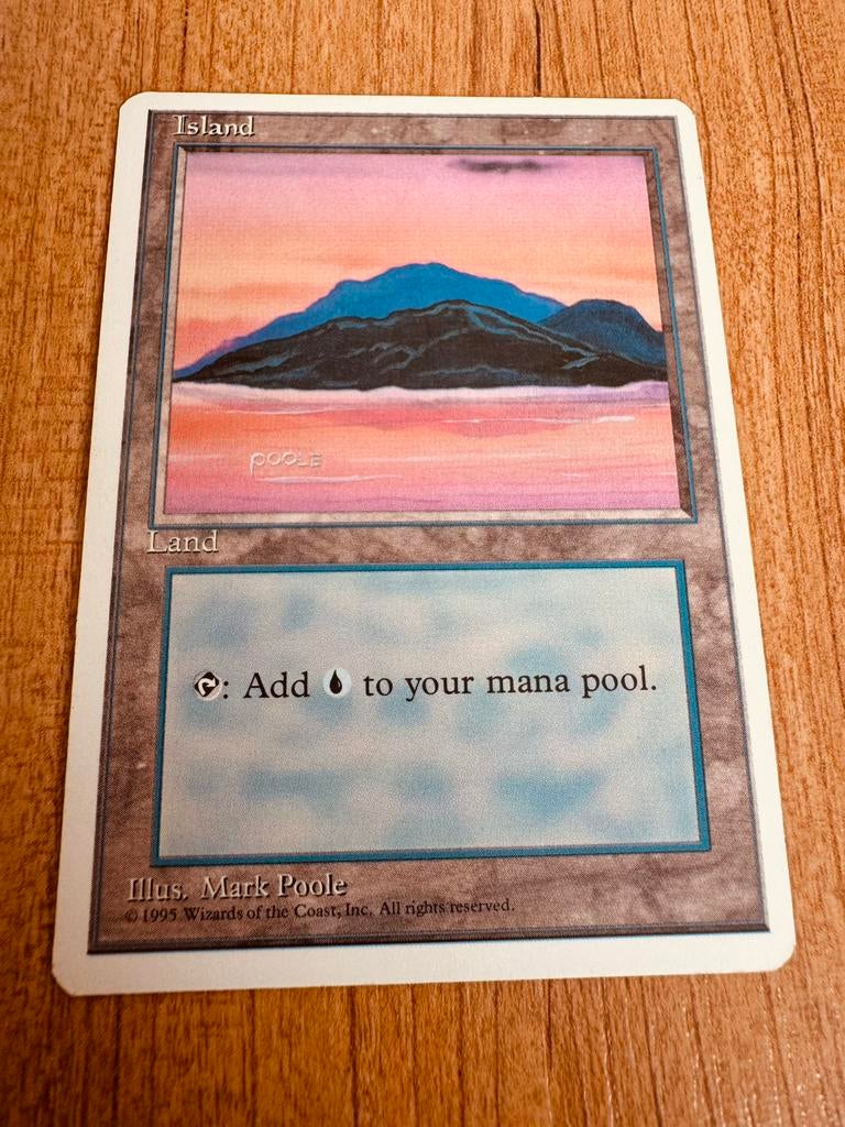 Magic The Gathering Deckmaster | Island, Ophalen, Zo goed als nieuw, Losse kaart