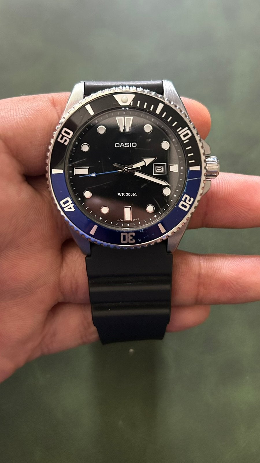 Casio Duro MDV-107 “Batman” – Nieuwe batterij, Ophalen of Verzenden, Staal, Overige merken, 1960 of later