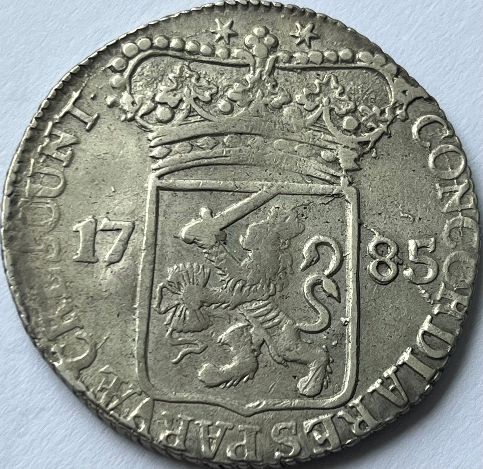 Zeeland schaarse zilveren dukaat 1785, Postzegels en Munten, Munten | Nederland, Vóór koninkrijk, Zilver, Losse munt, Overige waardes