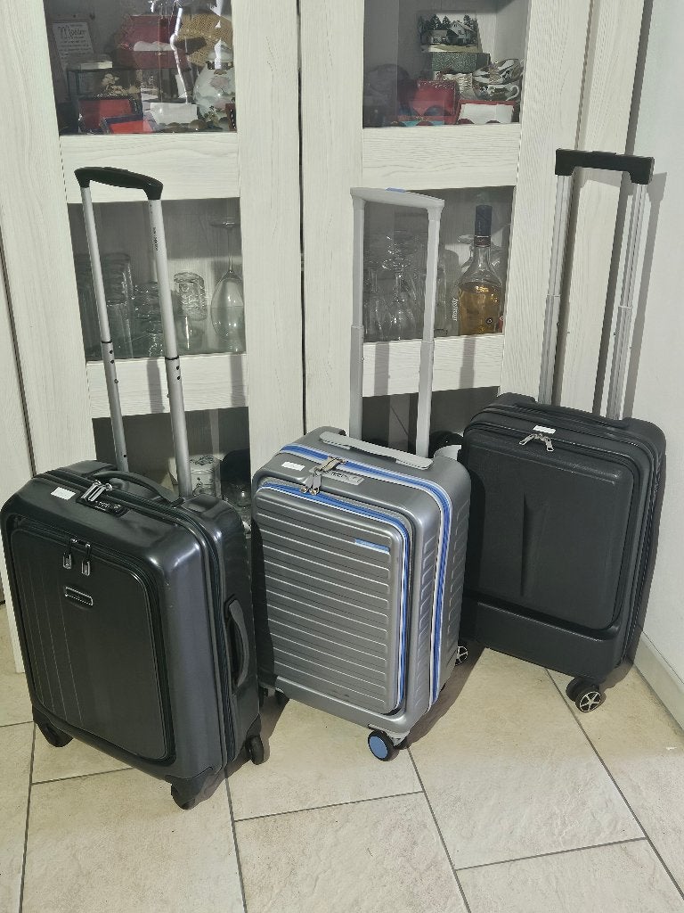 Samsonite en div handbagage met LAPTOP VAK, Wieltjes, 50 tot 60 cm, Hard kunststof, Ophalen of Verzenden