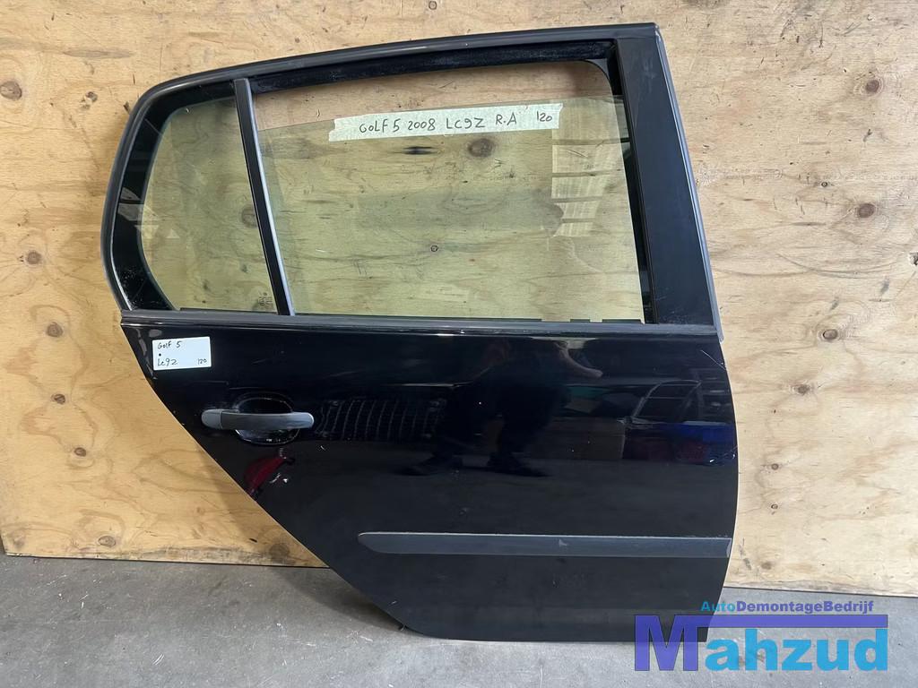 VW GOLF 5 Hatchback Zwart LC9Z Rechts achter deur 2003-2009, Gebruikt, Volkswagen AG, Achter, Berliner Ring 2
38440  Wolfsburg, DE