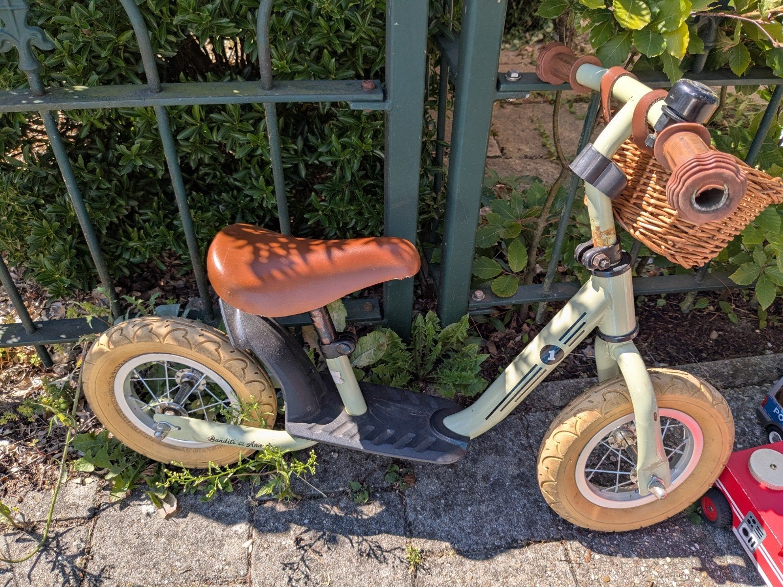 Kinderloopfiets met mandje, Ophalen, Gebruikt, Minder dan 16 inch