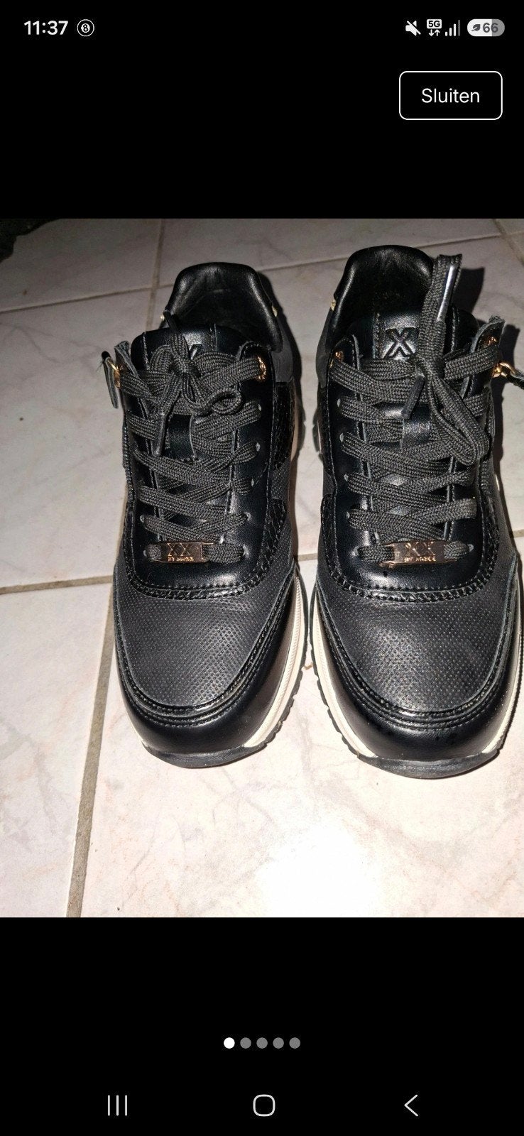 Mexx schoenen - Zo goed als nieuw, 1x gedragen, Ophalen, Mexx, Zwart, Sneakers of Gympen