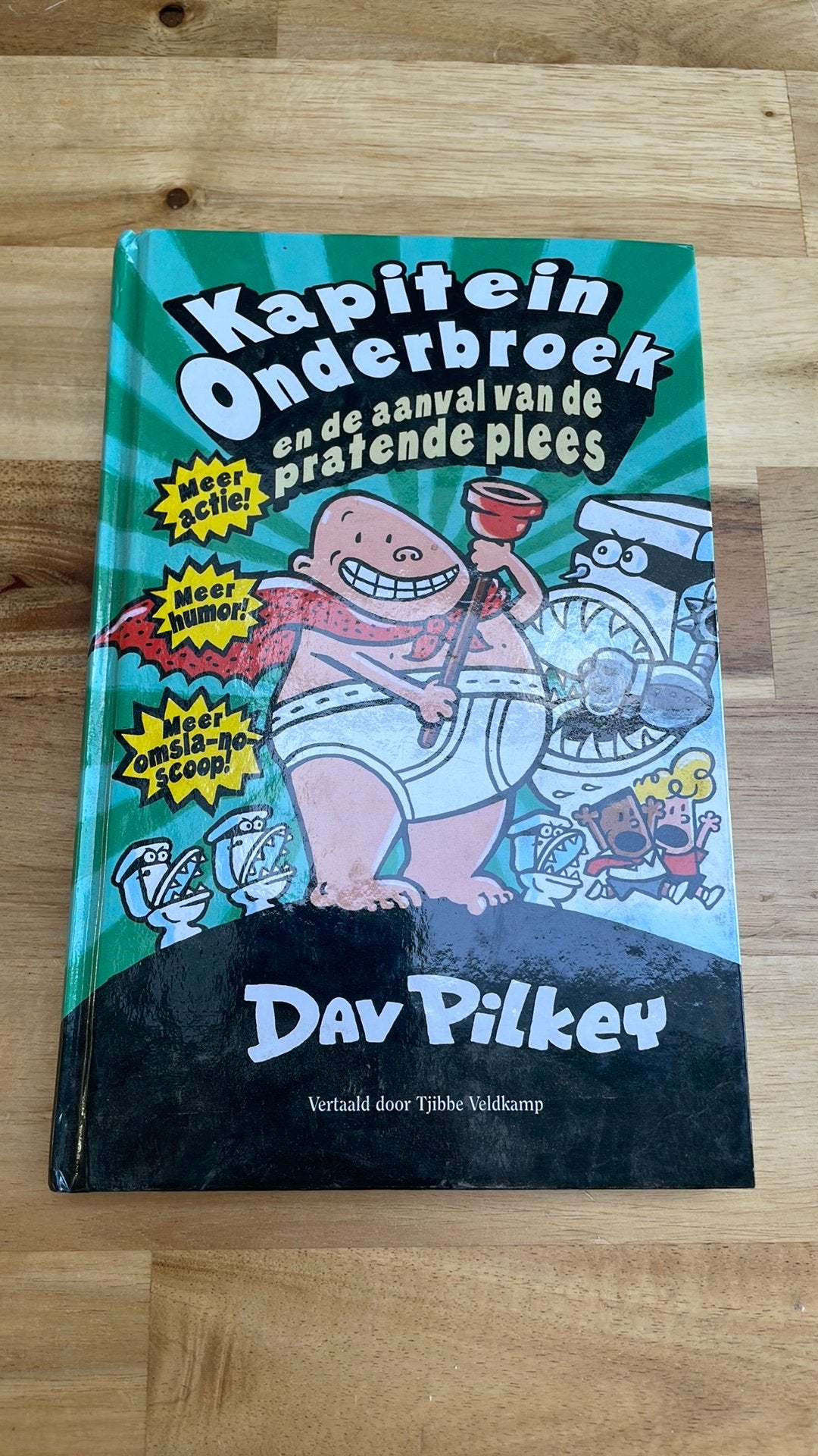 Kapitein onderbroek en de aanval van de pratende plees, Ophalen of Verzenden, Zo goed als nieuw, Fictie algemeen