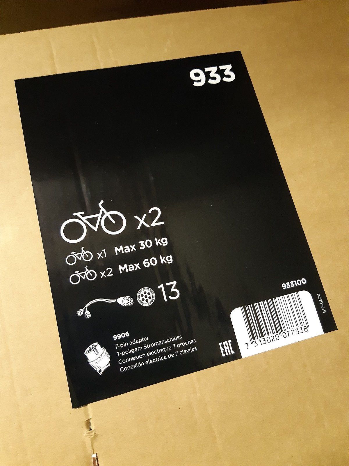 Foto 12 van thule easyfold xt2 933 fietsendrager + opberghoes NIEUW !!