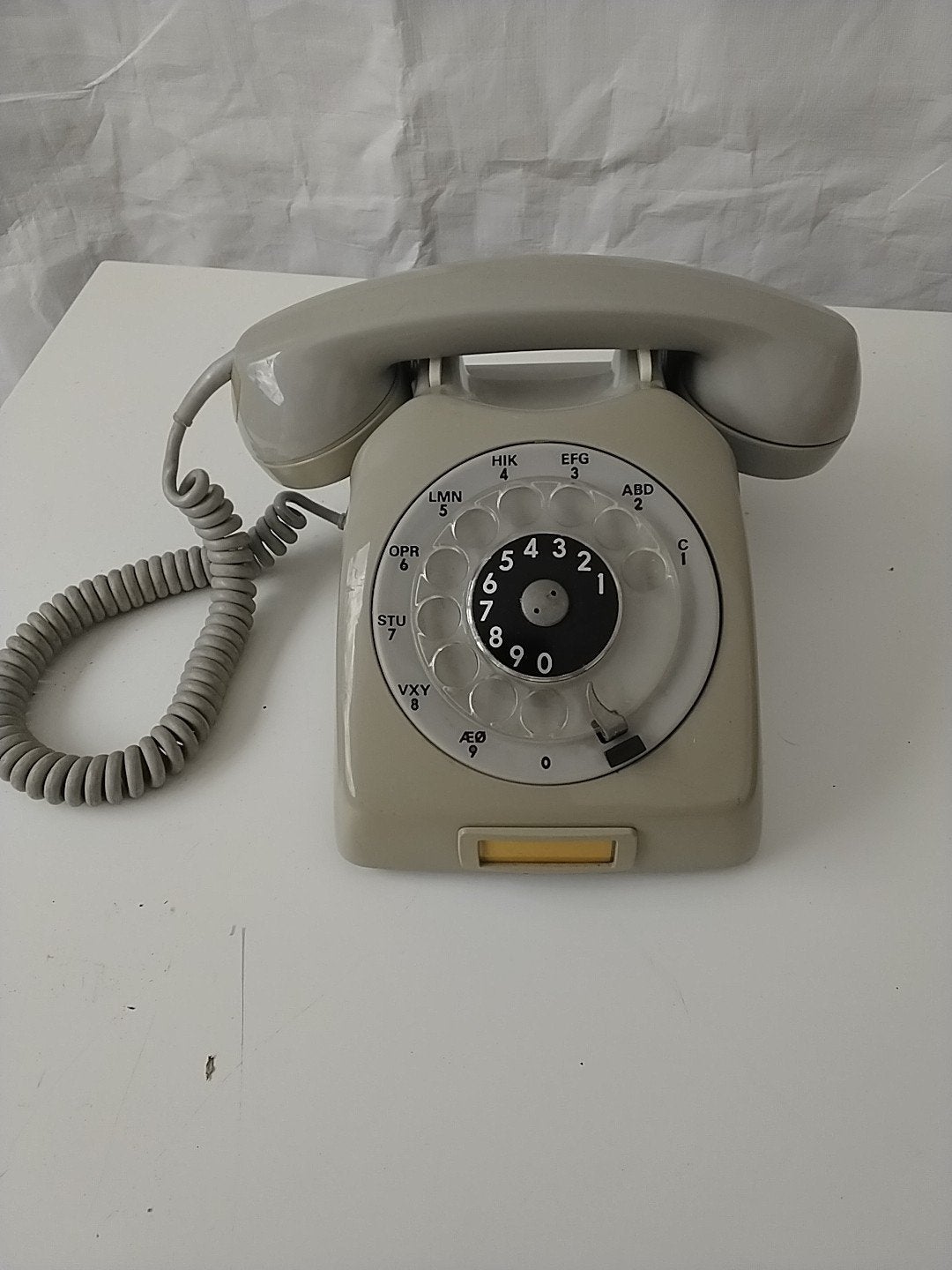 Vintage Kirk S620 Telefoon met Draaischijf - Grijs, Ophalen of Verzenden, Gebruikt, Met draaischijf