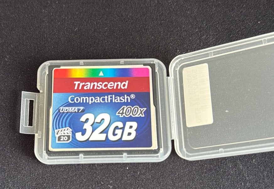 Transcend CompactFlash 32GB 400x UDMA7 Geheugenkaart, 32 GB, Ophalen of Verzenden, Zo goed als nieuw, Transcend